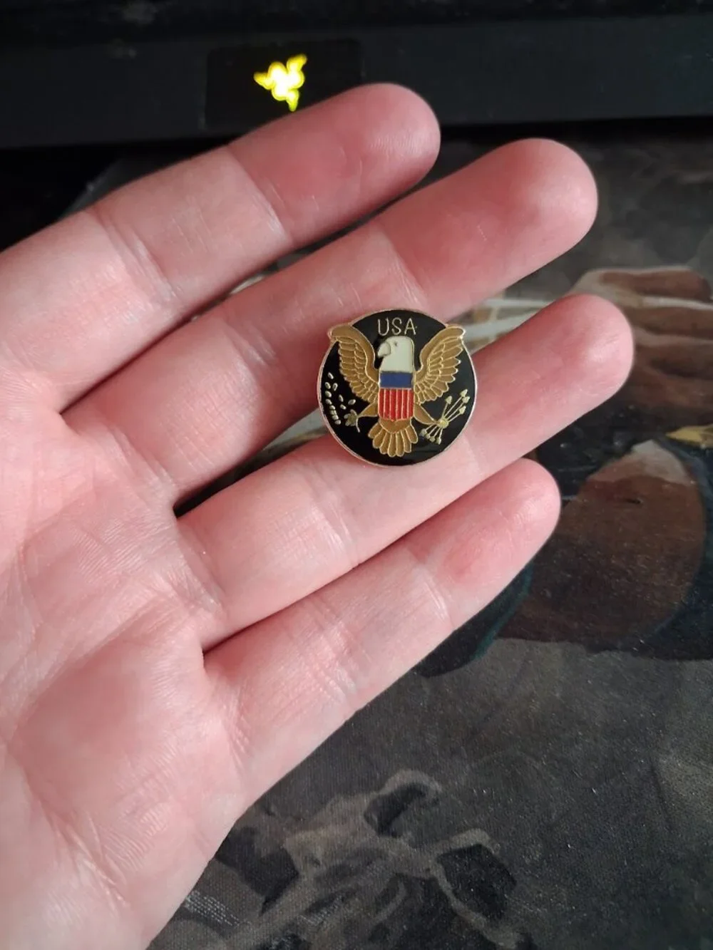 USA Eagle pin